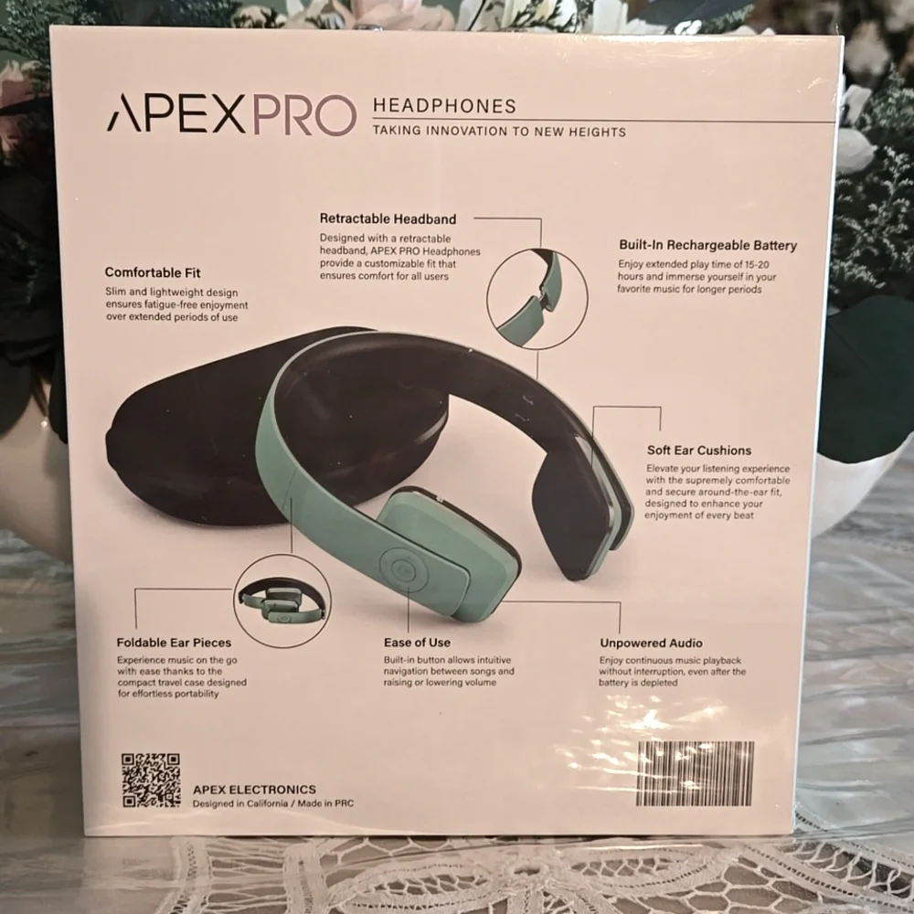 APEX PRO **MINT** WIRELESS Headphones Bluetooth Noise Canceling NEW - SEALED BOX